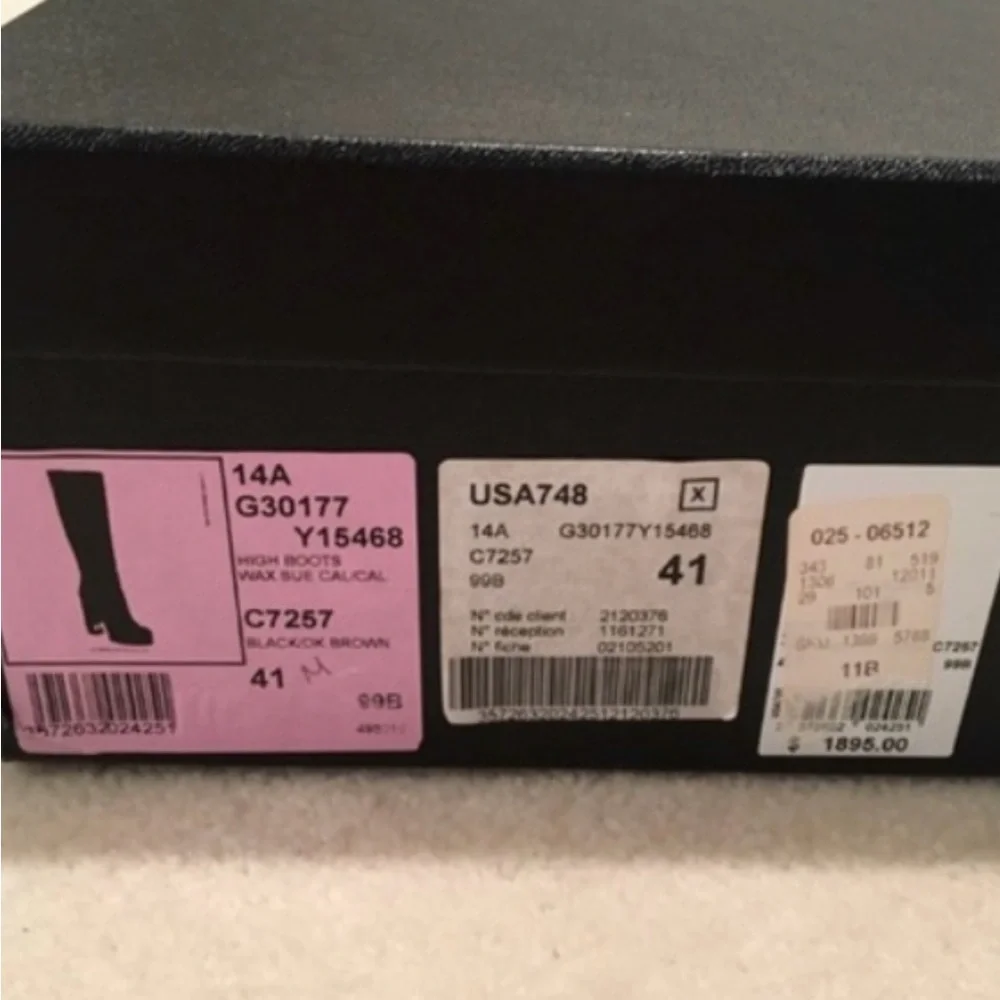 Chanel  Black and Brown Knee-High Boots - Picture 14 of 17